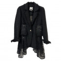 Veste EDWARD ACHOUR noire dentelle