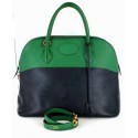 Bolide HERMES bicolore bleu & vert GM