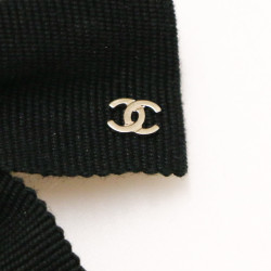 Barrette chanel noeud noir