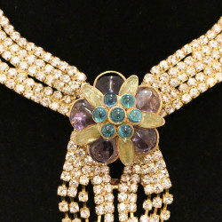 Collier MARGUERITE de VALOIS strass pâte de verre