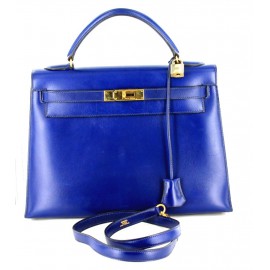 Kelly HERMES 32 box bleu