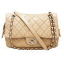 Sac CHANEL beige bijouterie argent