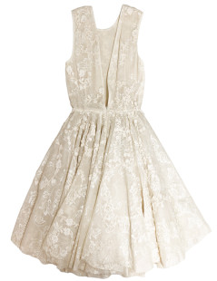 GIAMBATTISTA VALLI haute couture white lace dress