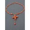 Collier Croix orange MARGUERITE DE VALOIS