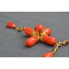 Collier Croix orange MARGUERITE DE VALOIS