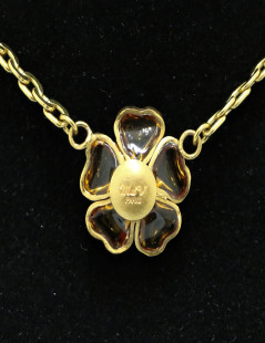 Collier MARGUERITE de VALOIS Fleurette topaze