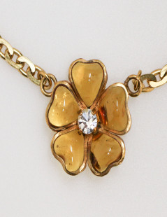 Collier MARGUERITE de VALOIS Fleurette topaze