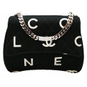 Sac en toile CHANEL noir