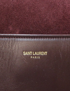 Sac Saint Laurent Duffle daim prune