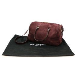 Sac Saint Laurent Duffle daim prune