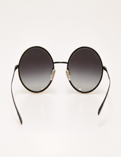 CHANEL rafia black sunglasses