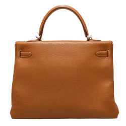 Sac Kelly 35 gold HERMES cuir togo