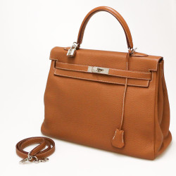 Sac Kelly 35 gold HERMES cuir togo