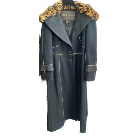 Manteau T 40 LOUIS VUITTON col fourrure