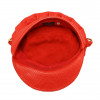 Casquette CHANEL cuir rouge