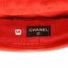 Casquette CHANEL cuir rouge