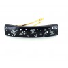 grande barrette CHANEL noire double C 