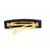 grande barrette CHANEL noire double C 