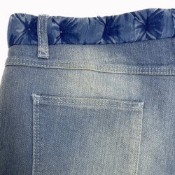 Short T 38 CHANEL denim bleu