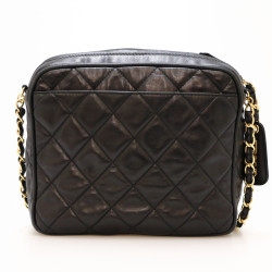 Sac Camera noir vintage CHANEL