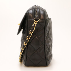 Sac Camera noir vintage CHANEL