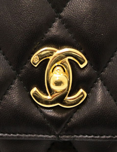 Sac Camera noir vintage CHANEL