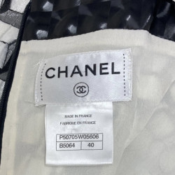 ES Robe t 40 CHANEL en coton et soie et polyurétane