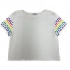 Pull COURREGES T L blanc et multicolore