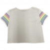 Pull COURREGES T L blanc et multicolore