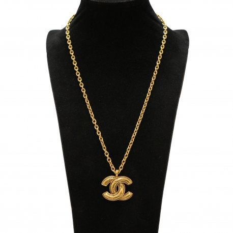 Collier vintage CC pendant