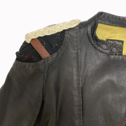 Perfecto JEAN PAUL GAULTIER Vintage cuir marron