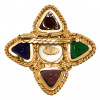 Large CHANEL glass brooch