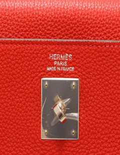 HERMES Kely 35 capucine Togo leather