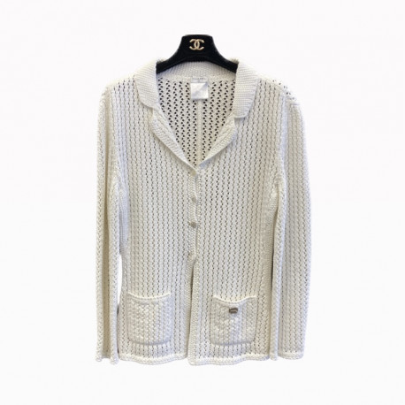 Cardigan CHANEL blanc