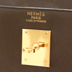 HERMES  Kelly 32 two-tone Box leather