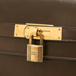 HERMES  Kelly 32 two-tone Box leather