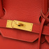 Birkin 35 HERMES cuir grainé rouge