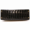 Kelly Sellier 32 HERMES porosus noir Vintage