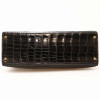 Kelly Sellier 32 HERMES porosus noir Vintage