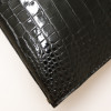 Kelly 35 HERMES porosus noir Vintage