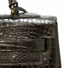 Kelly Sellier 32 HERMES porosus noir Vintage