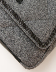 Sac BRUNELLO CUCINELLI gris bandoulière