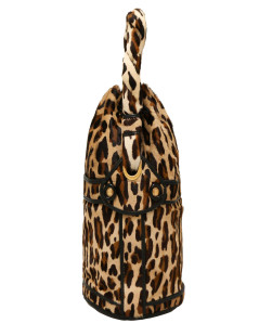 FENDI leopard print bucket bag