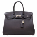 Birkin 35 HERMES togo bleu nuit