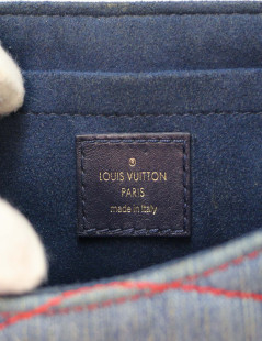 Sac  LOUIS VUITTON toile denim brodé