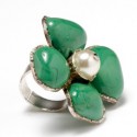 Ring MARGUERITE de VALOIS green clover