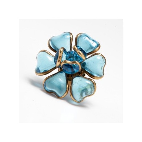 bague " fleur bleue" MARGUERITE de VALOIS