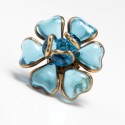 Bague " fleur bleue" MARGUERITE de VALOIS