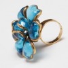 bague " fleur bleue" MARGUERITE de VALOIS