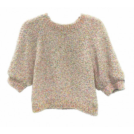 Pull CHANEL rose et beige